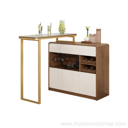 Wine Storage Rack High Bar Counter Bar Table